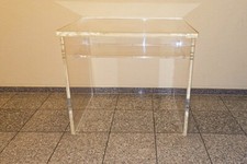 Schreibtisch Office Desk 2,8 cm dicke Acrylglas Tischplatte klein massiv 40Kg