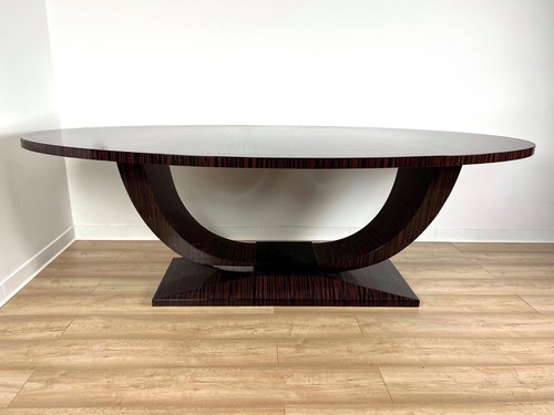 Ovaler art deco tisch - art-deco-tisch, aus