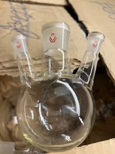 3 Halskolben Dreihalskolben 250 ml Borosilikatglas mit Schliffhülsen NS 14-29-14