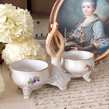 Pirkenhammer, Salz-und Pfefferset mit Asthenkel,handbemalt