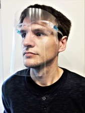 2 Stück Gesichts-Schutz-Visier Gesichtsschild  Spuckschutz 