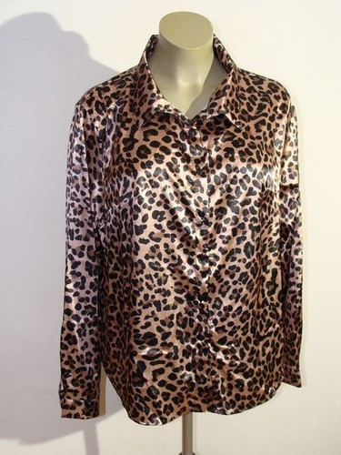 Satin glanz bluse - satin,