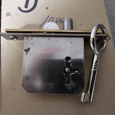 10 Stück JuNie 662 Möbel Einsteckschloss Stulp Messing Dorn 25 mm R / L / U 