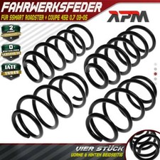 4x Federn Fahrwerksfeder Vorne