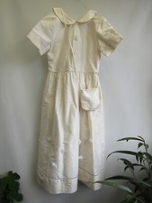 Baron Kleid, Kommunionkleid, Seide, Antikweiß, Neu, Gr. 134