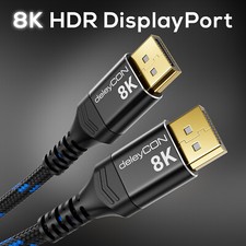 DisplayPort Kabel 1.4 DP Kabel 8K@60Hz 4K@165Hz UHD WQHD HDR PC Monitor Beamer