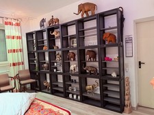 FLÖTOTTO ProfilsystemRegal  (B 60 × H 73 × T 30 cm, schwarz/grau)