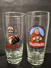 2 Brauerei-Biergläser