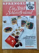 Sprengel Schokolade Brendli Obstbrand Praline 1969 Vintage Ad Werbung Reklame