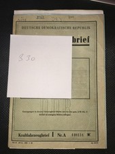 DDR Kfz Brief Wartburg 311