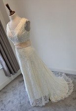 Weiß Satin & Spitze voller