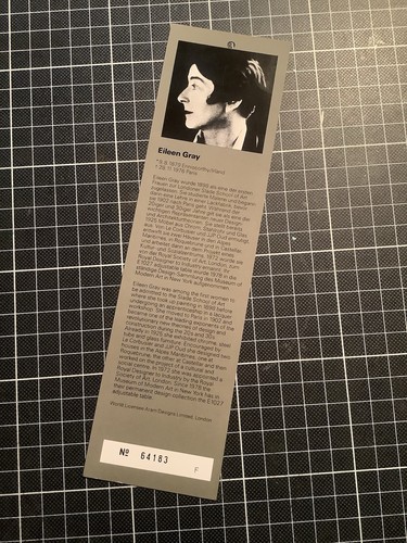 Eileen gray infocard 64183 - gray, #64183