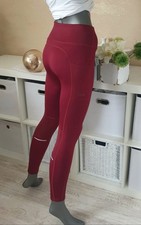 TCA Damen Thermo High Waist Leggings Hose Sporthose Sportleggings rot Gr. 34 NEU