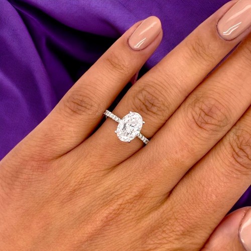 14k weißgold diamant ring - weißgold,