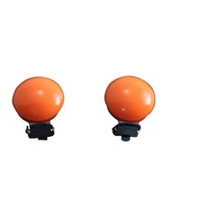 Ohrclips rund orange klein - ohrclips,