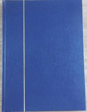 Briefmarkenalbum, Einsteckbuch, Einsteckalbum - Blau - 32 weiße Seiten A4