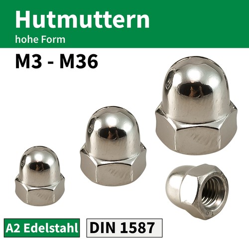 Hutmutter m6 m8 m10 - m3, m5