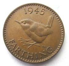 Alte englische Bronzemünze 1