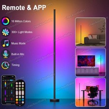 10W LED Stehleuchte Bunt Eckleuchte Stehlampe Dimmbar Lichtsäule RGB APP Remote