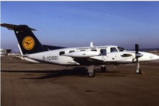 AIRCRAFT SLIDE / DIA Auktion  D-IOSD PIPER 42 LUFTHANSA TRAINING  (99)