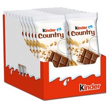 (14,40€/1kg) Ferrero Kinder Country, Riegel, Schokolade, 20 Riegel