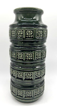 Scheurich Keramik Vase 268-30 Grün 60er 70er W. Germany Vintage ↕30cm ↔13cm