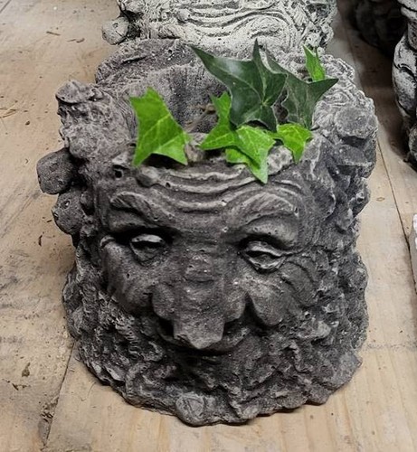 Steinfigur garten topf - steinfigur,