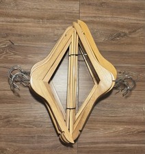 Kleiderbügel Holz mit Hosenspanner, Klemmbügel, Kombibügel