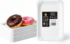 50 Pappteller Weiß 13×20 cm