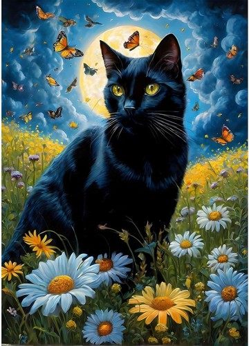 Diamond painting katze - katze, 5d