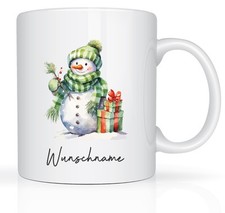Schneemann Tasse mit Namen