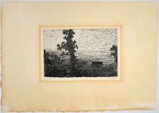 Janssen, Nebel aus Strichen. [19]70. [Signierte Original-Farbradierung].