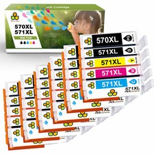 Druckerpatronen Farb-Set für CANON PGI-570 CLI-571 XL MG5700 5750 5752 TS5050