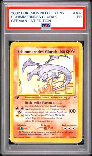Psa schimmerndes glurak 1st - psa, 1