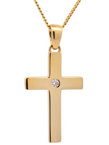 Anhänger kreuz brillant - kreuz,