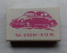 Streichhölzer Streichholzschachtel Matchbox Shell Tankstelle Wolfsburg VW Käfer 