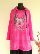 Italy Moda° Nicki Tunika Kapuze "Strass Maus " Viskose Pink   Einheitsgröße