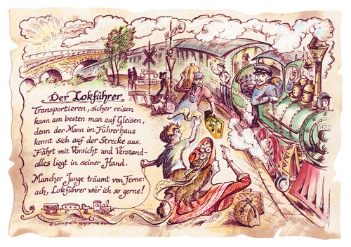 Berufsbild zunftbild geschenk - berufsbild,