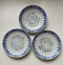 3 Untertassen China Blau