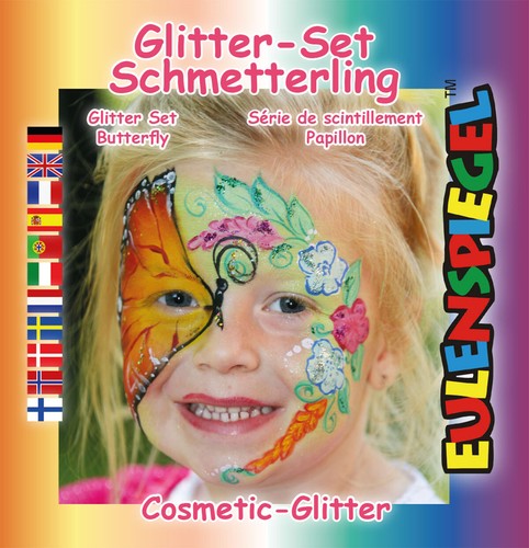 Eulenspiegel glitzer motiv set - glitzer,