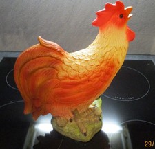 Flambiance flammenlose Wachskerze mit Timer  - Motiv Hahn -