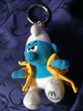 Schlumpf aus Plüsch Mac Donalds 2000  11 cm  mit Schlüsselring