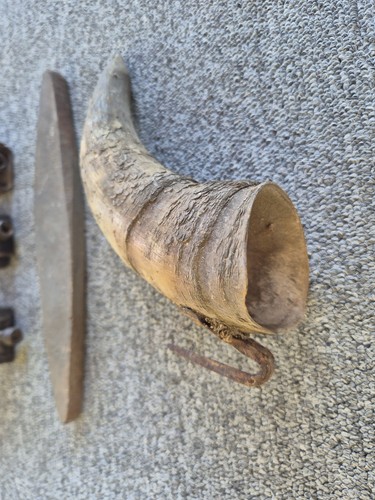 Antiker wetzsteinköcher horn - antiker,
