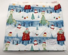 Reststück Baumwollstoff Dino Weihnachten Weihnachtsstoff Kinderstoff Stoff Rest