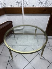 Runder Messing Couchtisch mit