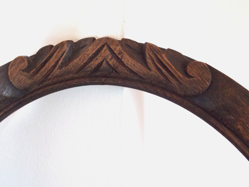 Antik bilderrahmen oval holz - bilderrahmen,