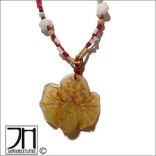 Vintage Jade Halskette Stein