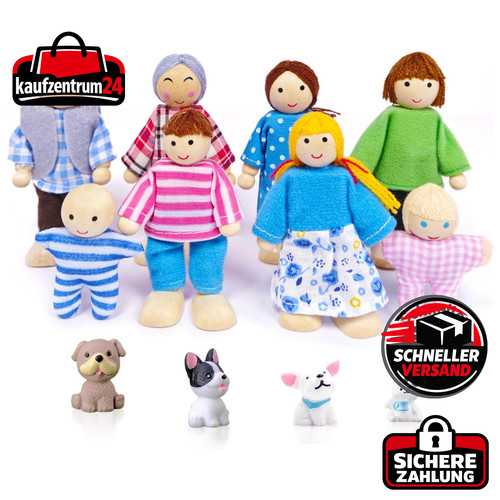 Puppenhaus figuren set - puppenhaus, 12