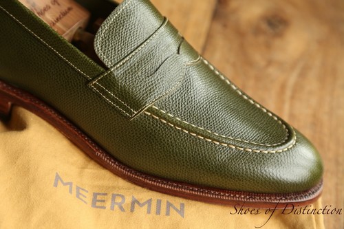 Meermin green grain leather - meermin,