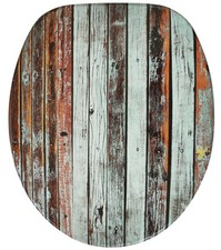 KLOBRILLE TOILETTENSITZ TOILETTENBRILLE WC BRILLE DECKEL SITZE BRAUN ANTIK